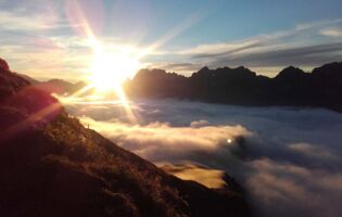 Hochnebel an der Rappenseehütte